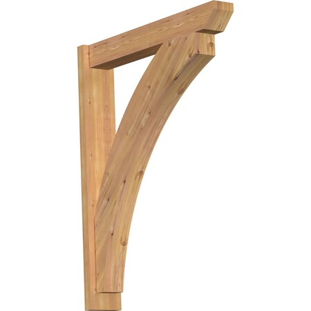 Ekena Millwork Thorton Slat Smooth Outlooker, Western Red Cedar, 5 1/2"W x 32"D x 40"H OUT06X32X40THR06SWR